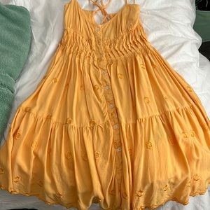 urban outfitter orange dress
